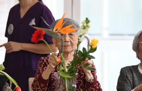 Residents enjoying social activities together